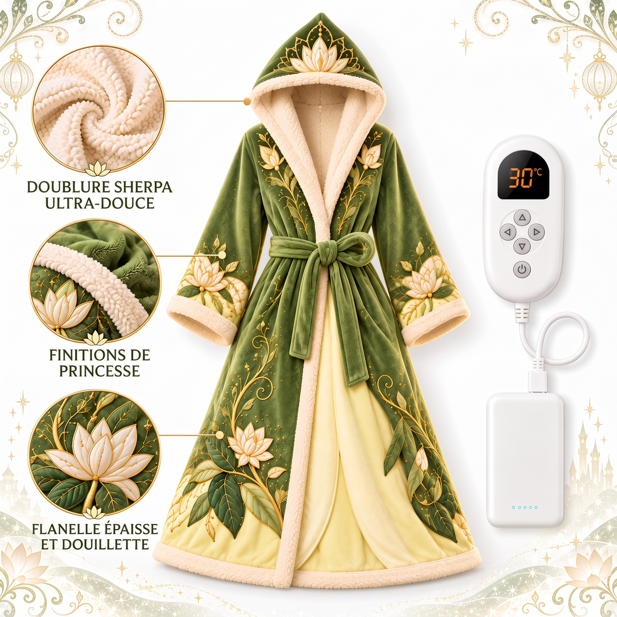 Peignoir chauffant Princesse Cosy - Tiana